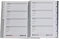 Vista 2 de Mini libro de contraseñas en espiral con pestañas alfabéticas