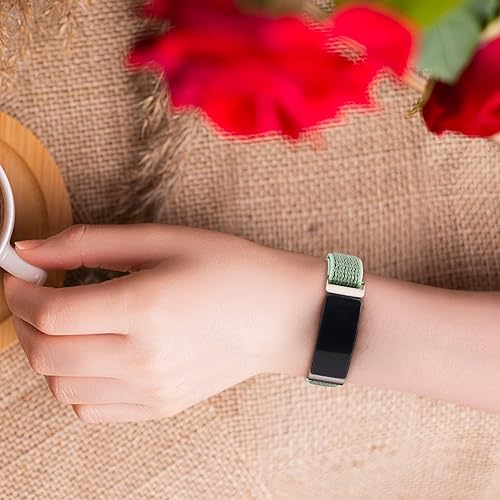 Miniatura 7 de Bandas de nailon para Fitbit Inspire 2 e Inspire HR e Inspire para mujeres y hombres, correa de repuesto ajustable suave y transpirable para Fitbit
