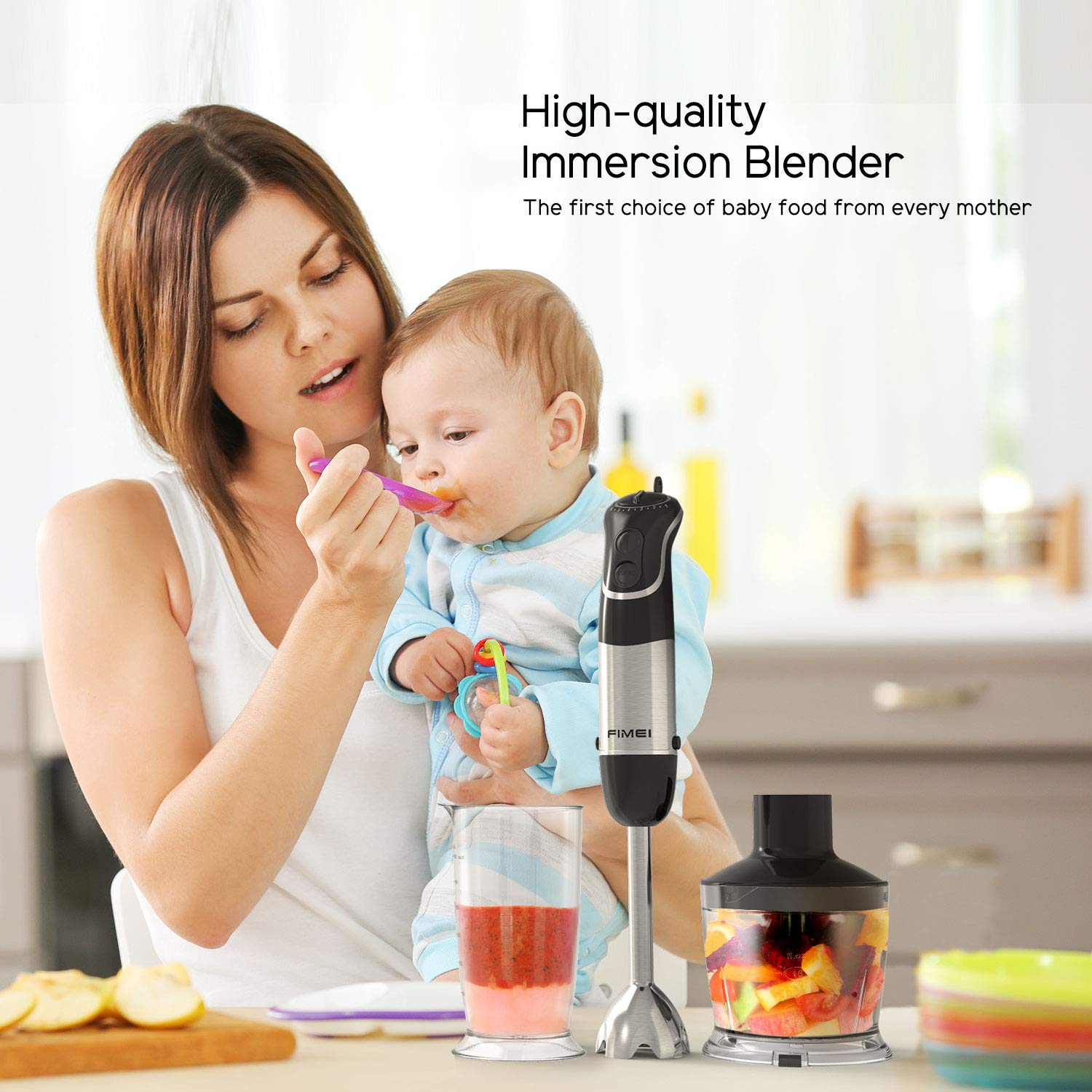 Buy FIMEI Hand Blender, Electric Hand Mixer [360degree Installation