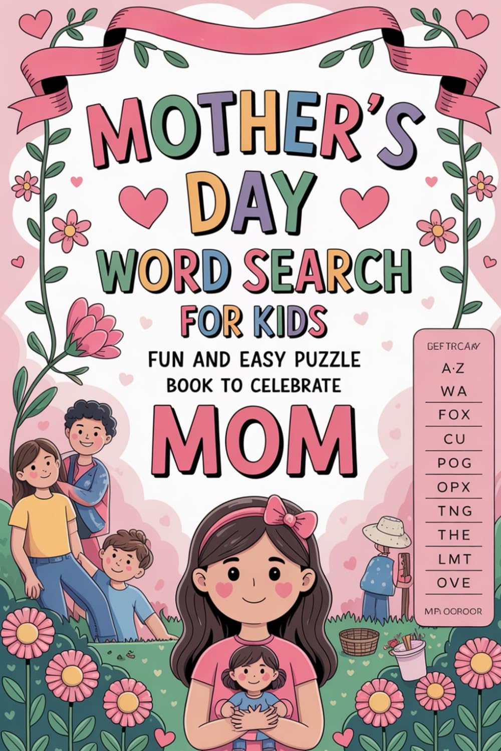 Mother’s Day Word Search for Kids: Fun and Easy Puzzle Book to Celebrate Mom