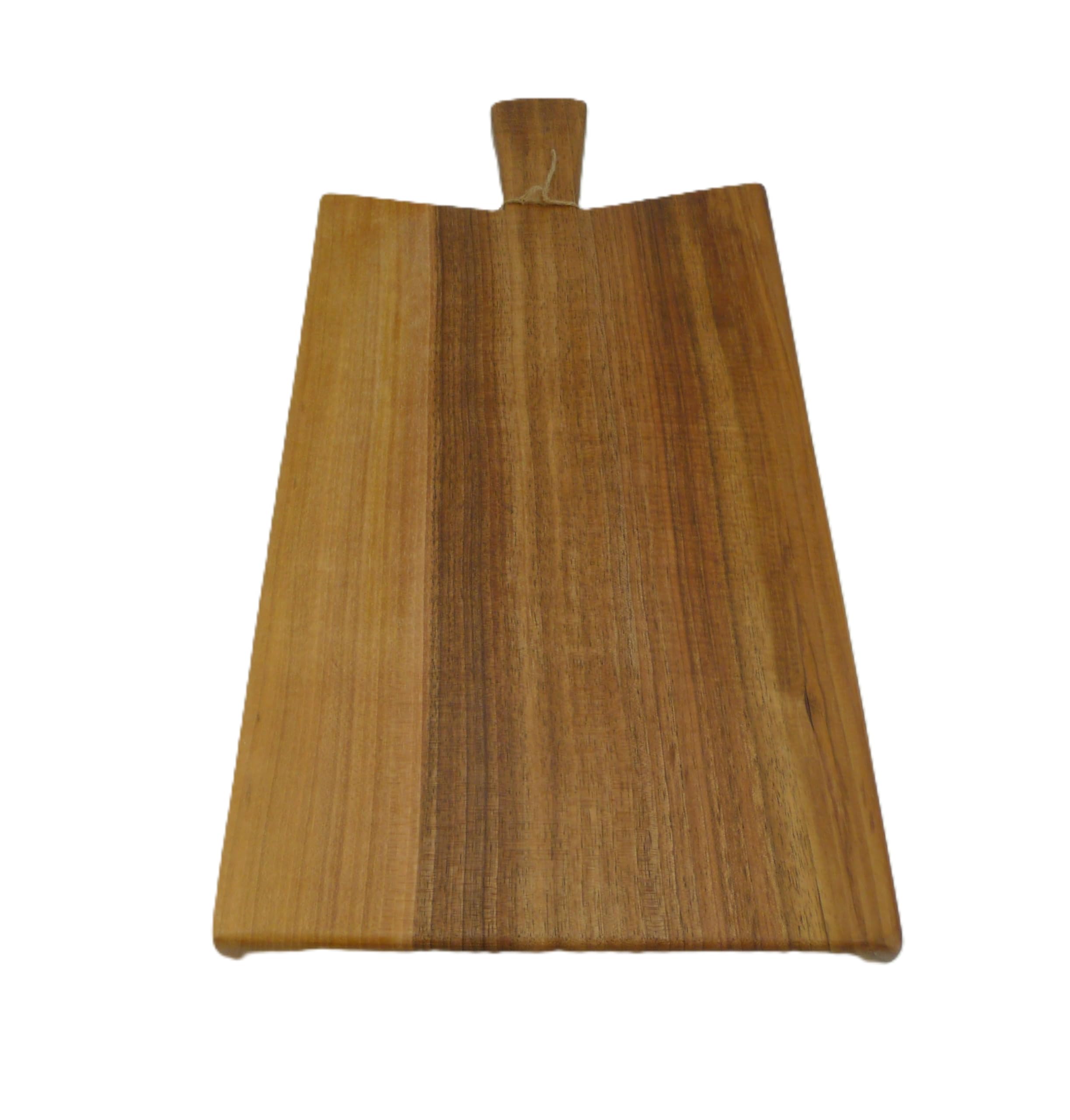 Premium XXL Schneidebrett aus massivem unverleimtem Walnuss-Holz - Küchenbrett mit Griff - Tranchierbrett und Servierbrett für Küche - Made in Germany – Handarbeit – extra groß – Walnuß