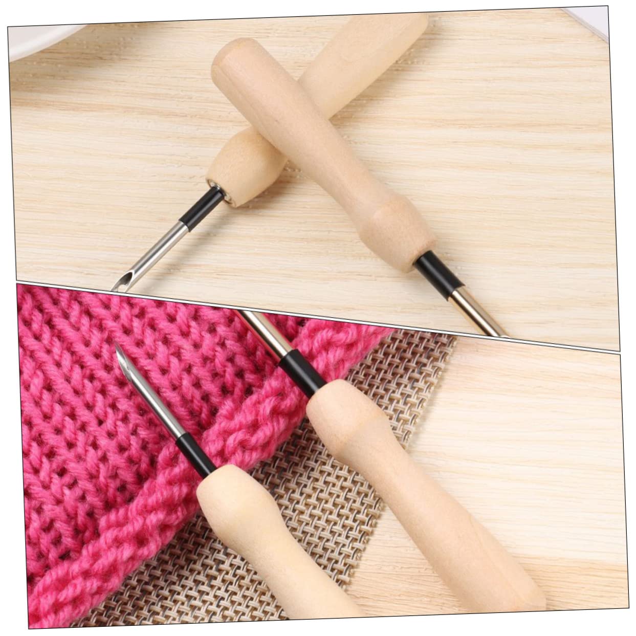 STOBOK 15stücke Punch Nadeln Handwerkliche Sticknadeln Für Stickerei Geeignet Für Stoffe Für Kreative Projekte Und Freizeitgestaltung