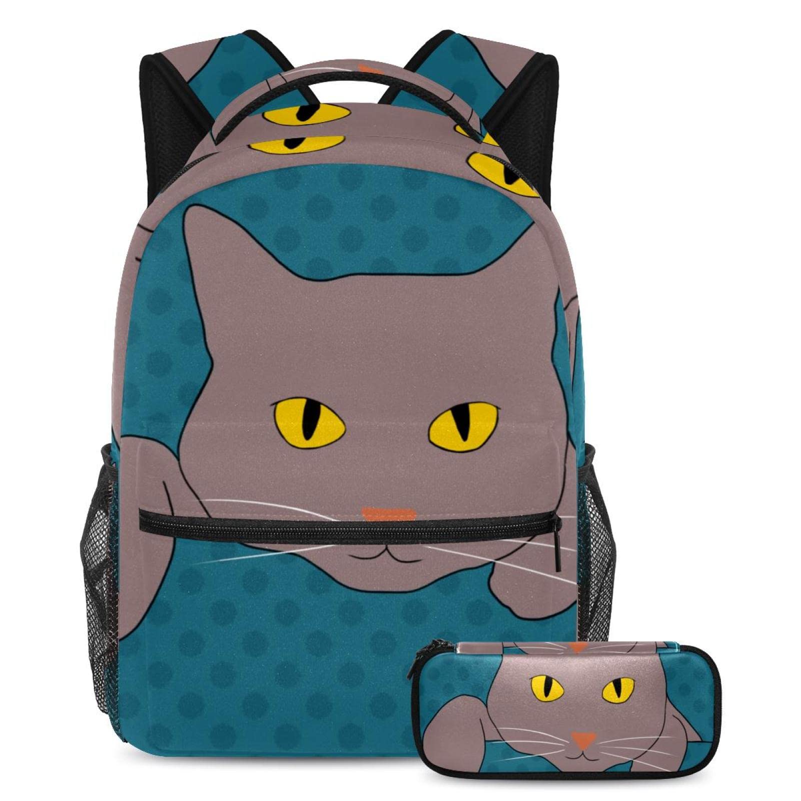 Sac à dos chat polyvalent pour le collège, le lycée et les sorties - 7