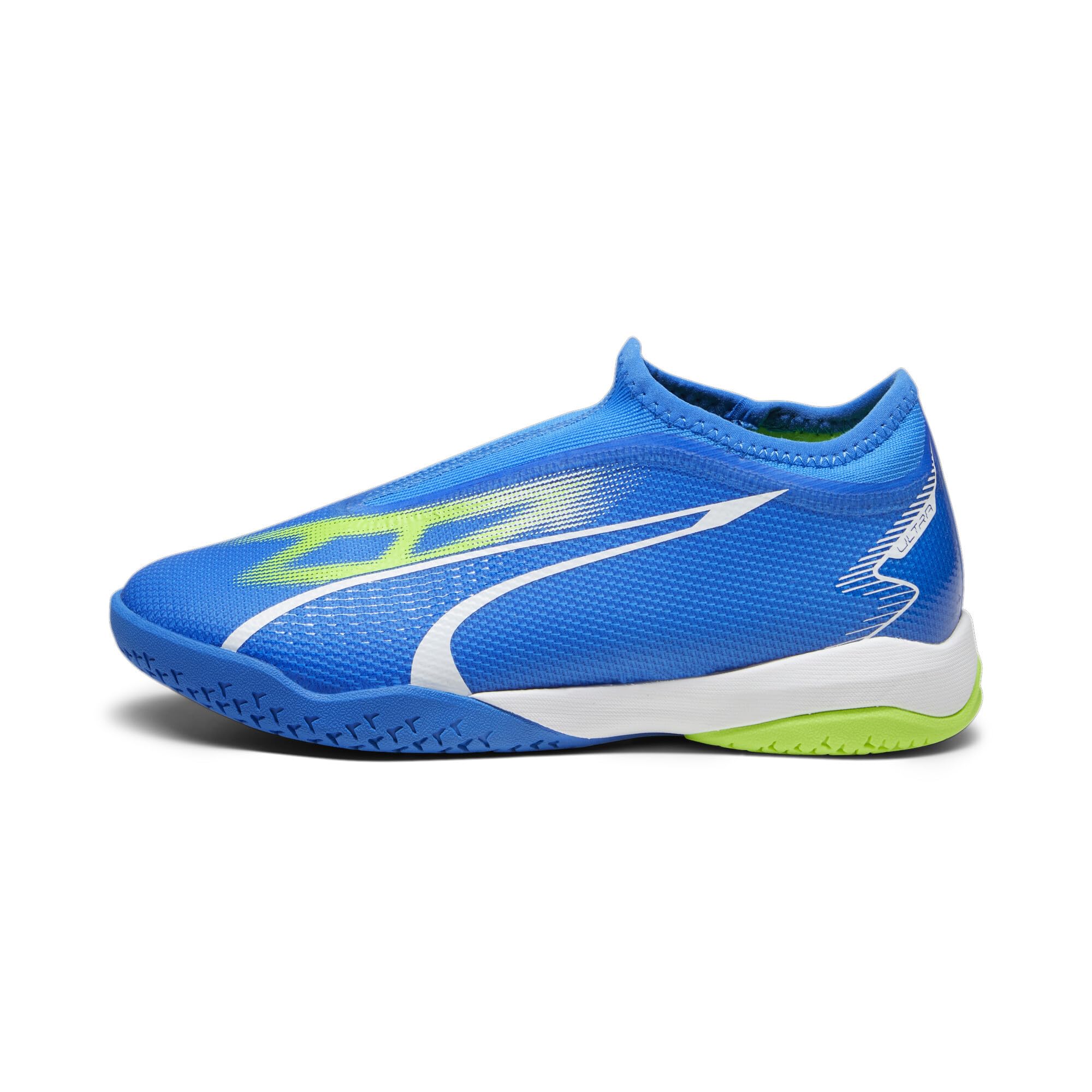 PUMA Match Ll It + Mid Jr, Zapatillas de fútbol, Ultra Blue White Pro Green, 37 EU