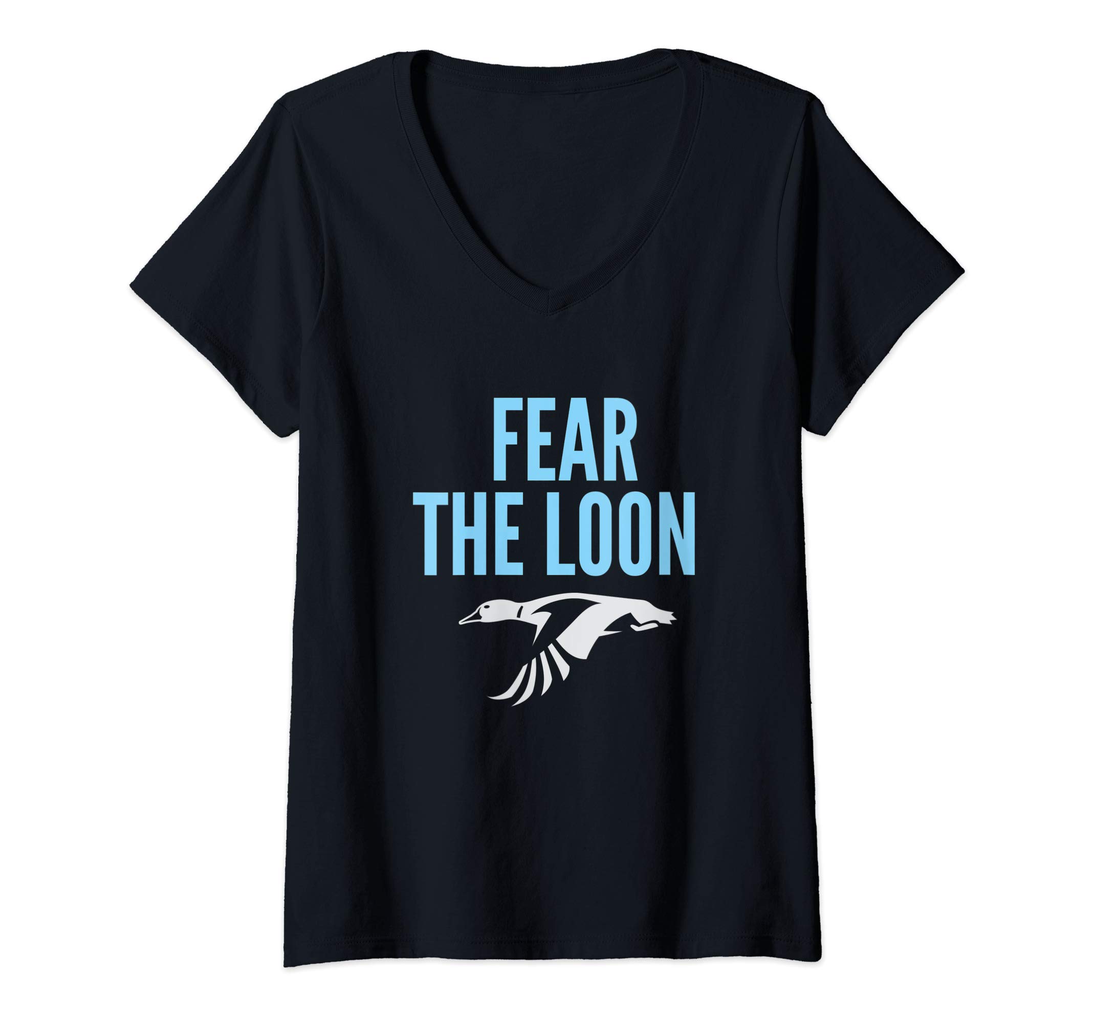 Womens Minnesota Soccer Fear The Loon | FC V-Neck T-Shirt