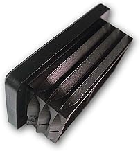 20 plugs, black, for square tubes, external dimensions 25 x 15 mm