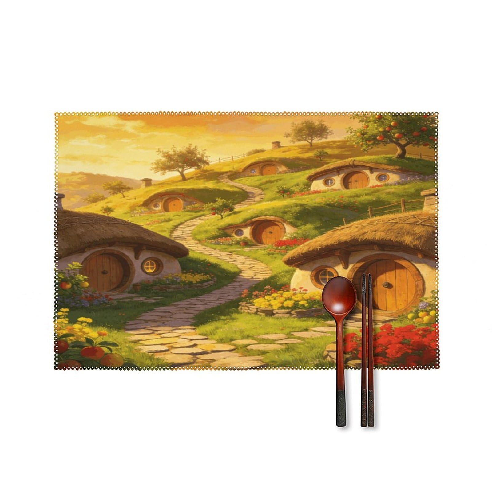 Fodpand Style Hobbiton Placemats Set Of 4 Place Mats Table Mats