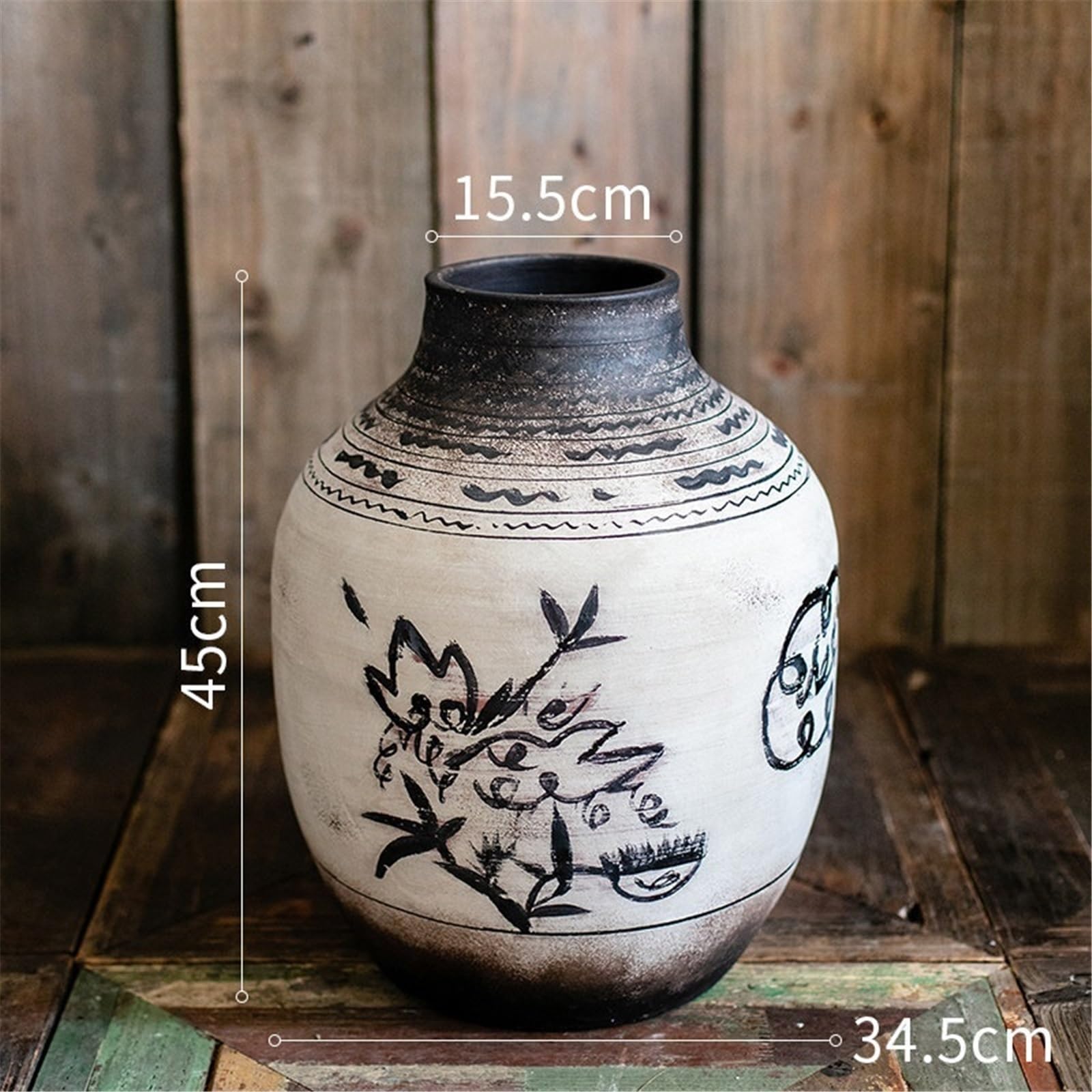 Dekoracji Ceramiczny wazon w stylu vintage na kwiaty i ekspozycję