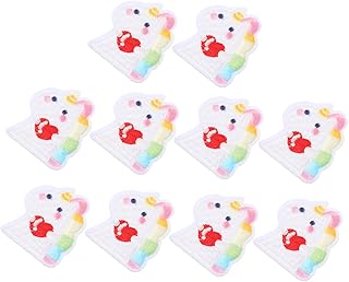 GALPADA 10 Pçs Remendo De Pano Costurado Em Crachás De Ferro Em Remendos De Reparo Remendo De Pano Apliques Tecido Não Tecido Remendo De Bordado De Roupas Coloridas Remendo De Reparo De