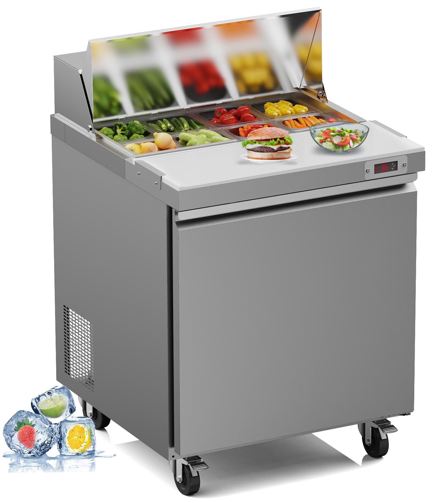 29'' Sandwich Prep Table