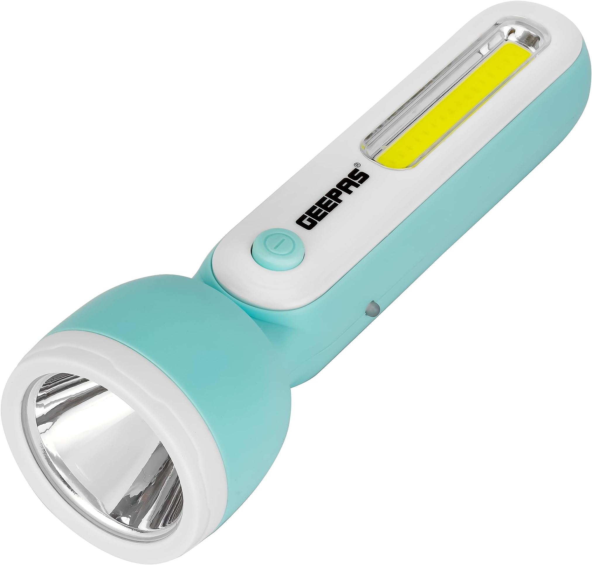 Rechargeable LED Torch- GFL51060| Sturdy Housing with COB and Hi-Power LED| 3 Hours Working Time, Lead-Acid Battery| Compact and Lightweight Design, Perfect for Indoor and Outdoor Use