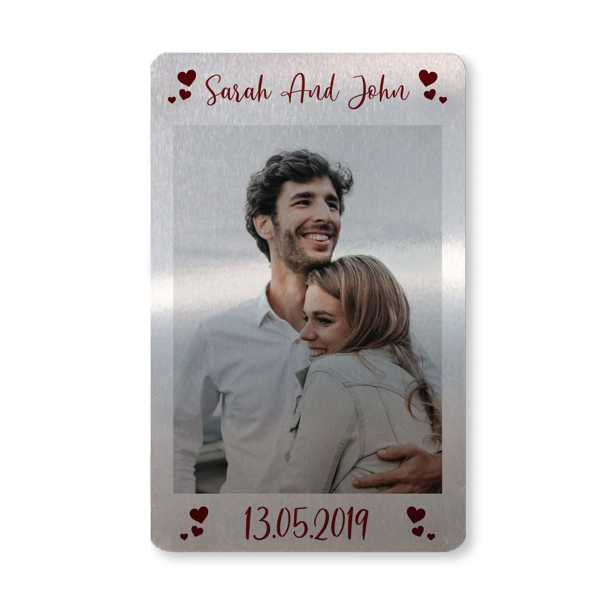 PERSONALISED Wallet Card Insert For Couple Anniversary Christmas For Him Her