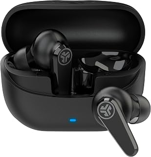 JLab Go Pods ANC True Wireless Bluetooth Earbuds & Charging Case, Hybrid Active Noise canceling + Be Aware for Safe Listening, 26+ Hours Total Playtime, Clear Calls, Custom Sound via App, Black