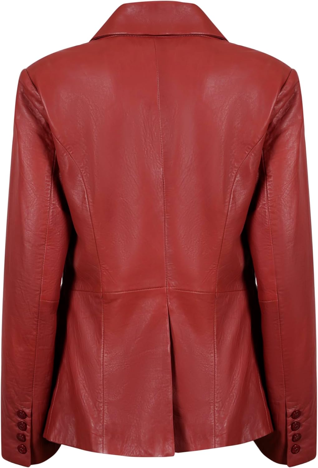 Rauly Women’s Genuine Leather Blazer Jacket –Double-Breasted Leather Coat for Women - Image 4