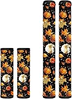 Vista 23 de Juego de 4 fundas protectoras de repuesto para manija de puerta de refrigerador con temática de té de la tarde para microondas, horno, refrigerador