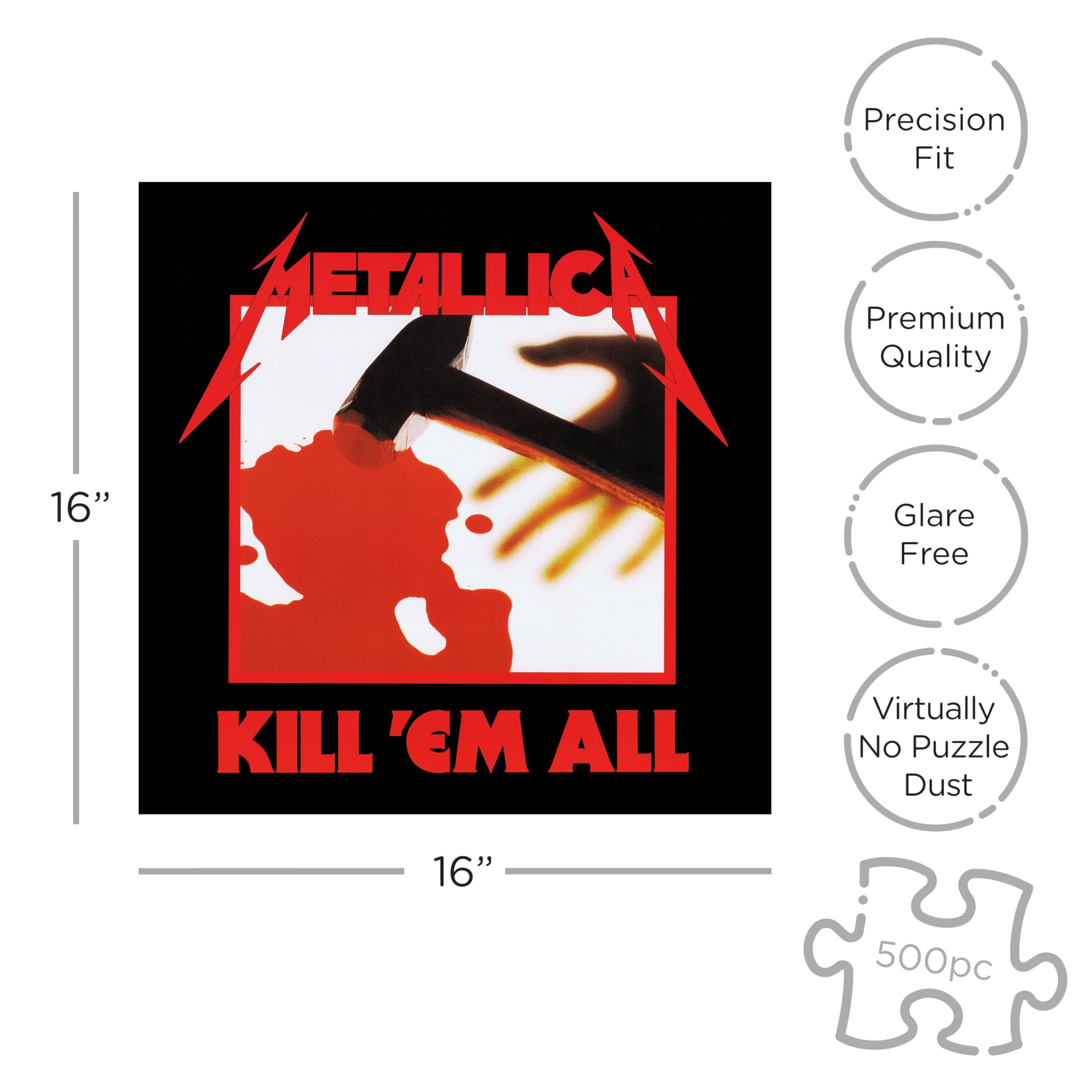 Amazon.com: Metallica Kill Em All (500 Piece Jigsaw Puzzle