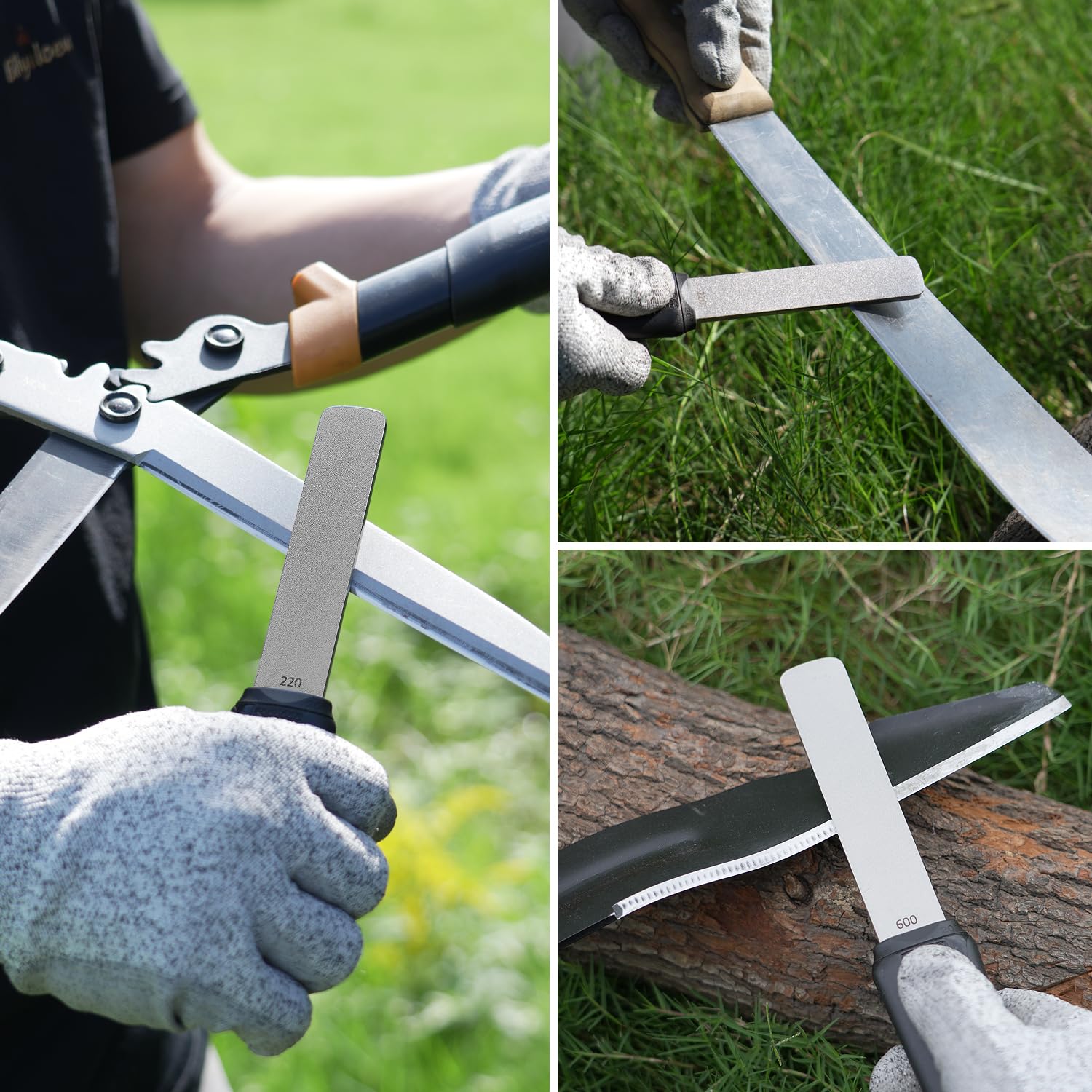 SHARPAL 121N Dual-Grit Diamant Slijpsteen File Tool Slijper Voor Slijpen Mes Bijl Bijl Grasmaaier Blade Tuin Schaar Beitels Spade Boren En Alle Blade Edge