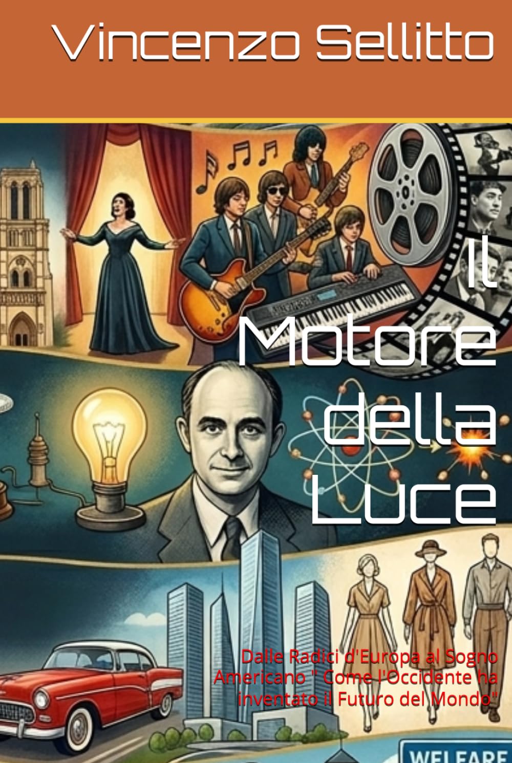 Il Motore della Luce: Dalle Radici d'Europa al Sogno Americano " Come l'Occidente ha inventato il Futuro del Mondo"