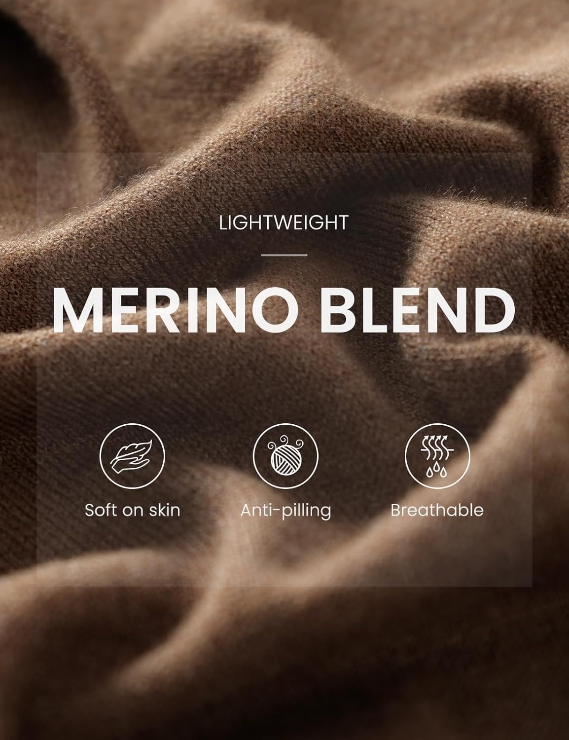 Women's Merino Wool Blend Cardigan Crew Neck Fall Winter Long Sleeve First-Line Ready to Wear Seamless Knit - Image 4