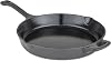 Viking Cast Iron Skillet, 12 Inch Enameled Frying Pan, Kitchen Cookware, Charcoal