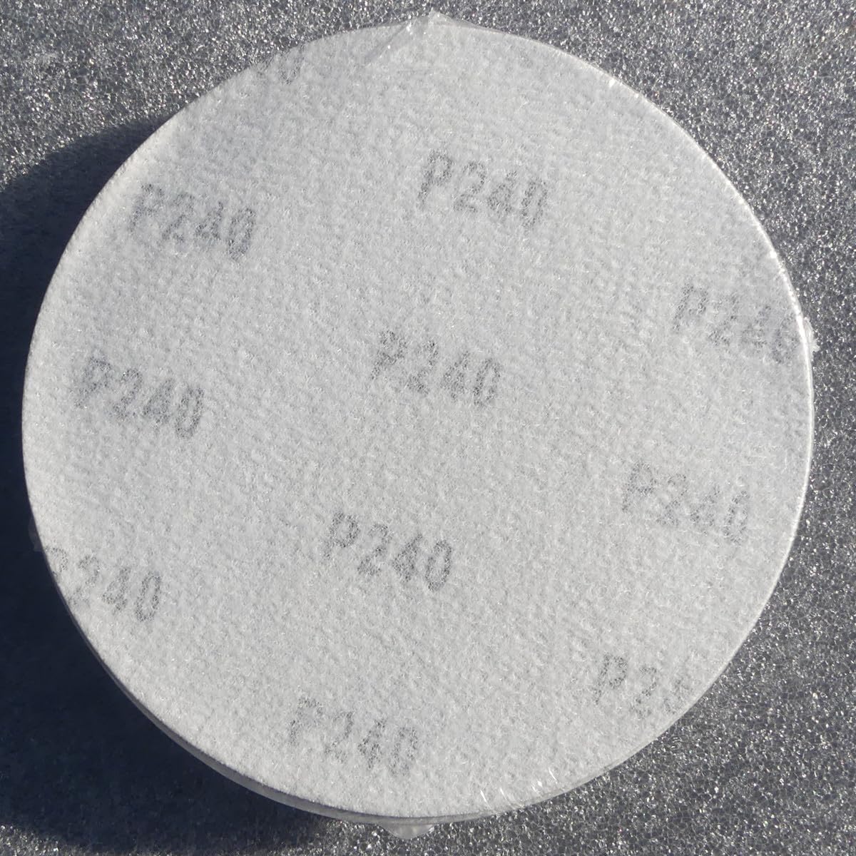 25 unidades de discos abrasivos de 150 mm de diámetro, sin agujeros, grano P240, lijadora excéntrica, lijadora de cuello largo de Bohrfux