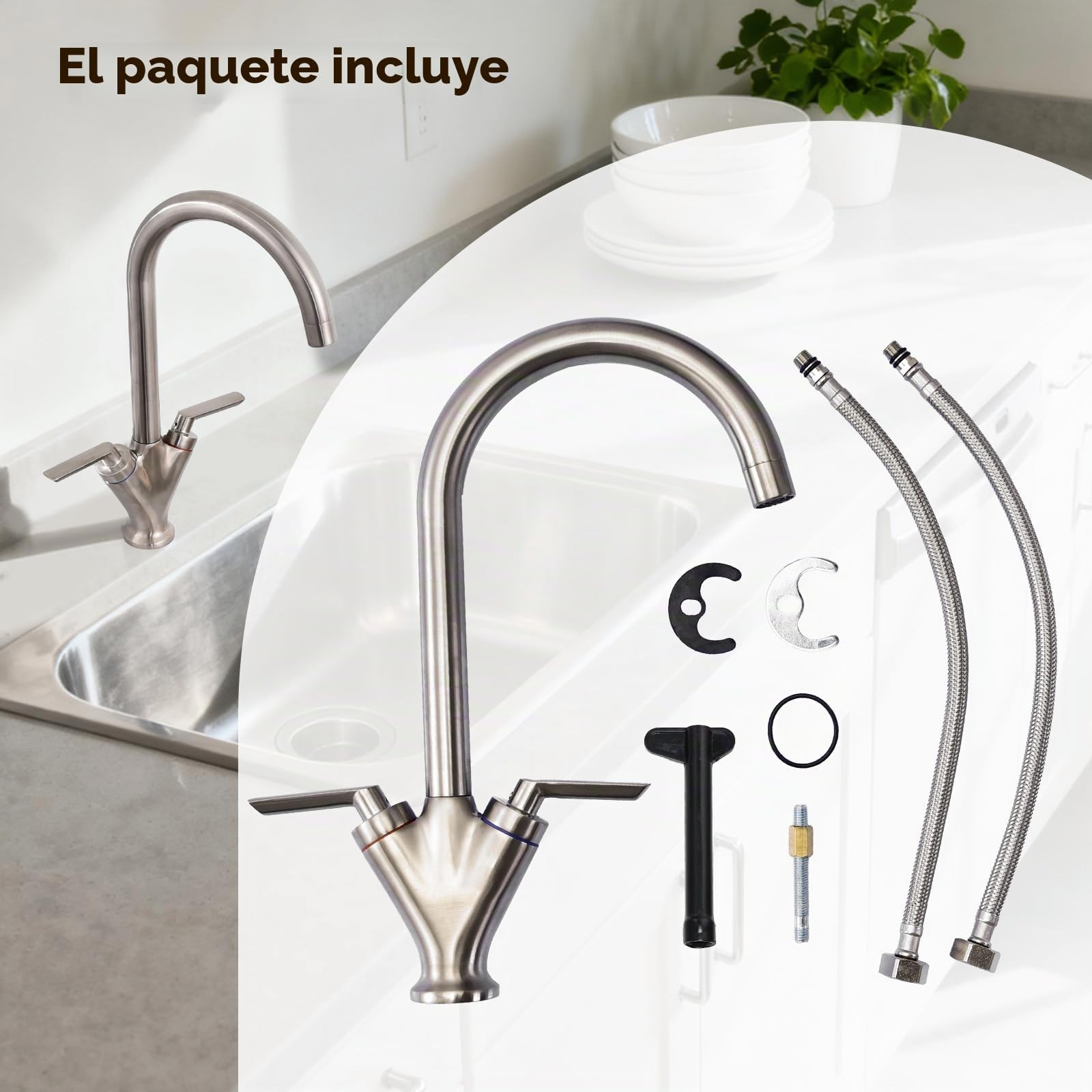 Grifo mezclador para fregadero de cocina