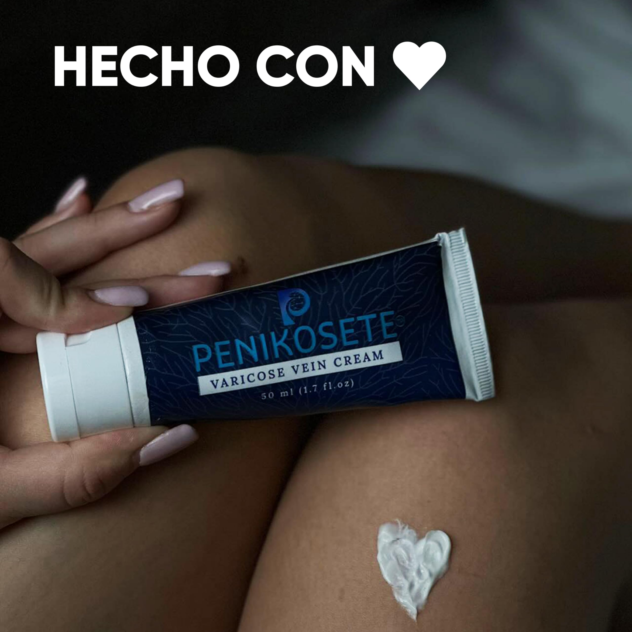PENIKOSETE Crema Varices y Arañas Vasculares | Fórmula Ayurvédica Ashwagandha | Alivia Pesadez, Hinchazón y Calambres | Mejora Circulación Venosa | Natural, No Pegajosa | Certificada AYUSH