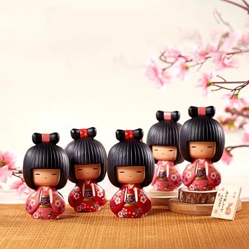 Geisha Doll – Authentic Japanese Craft, Resin Artwork, Perfect For Home Display, 4.3 X 2.8 X 12.2 Inches