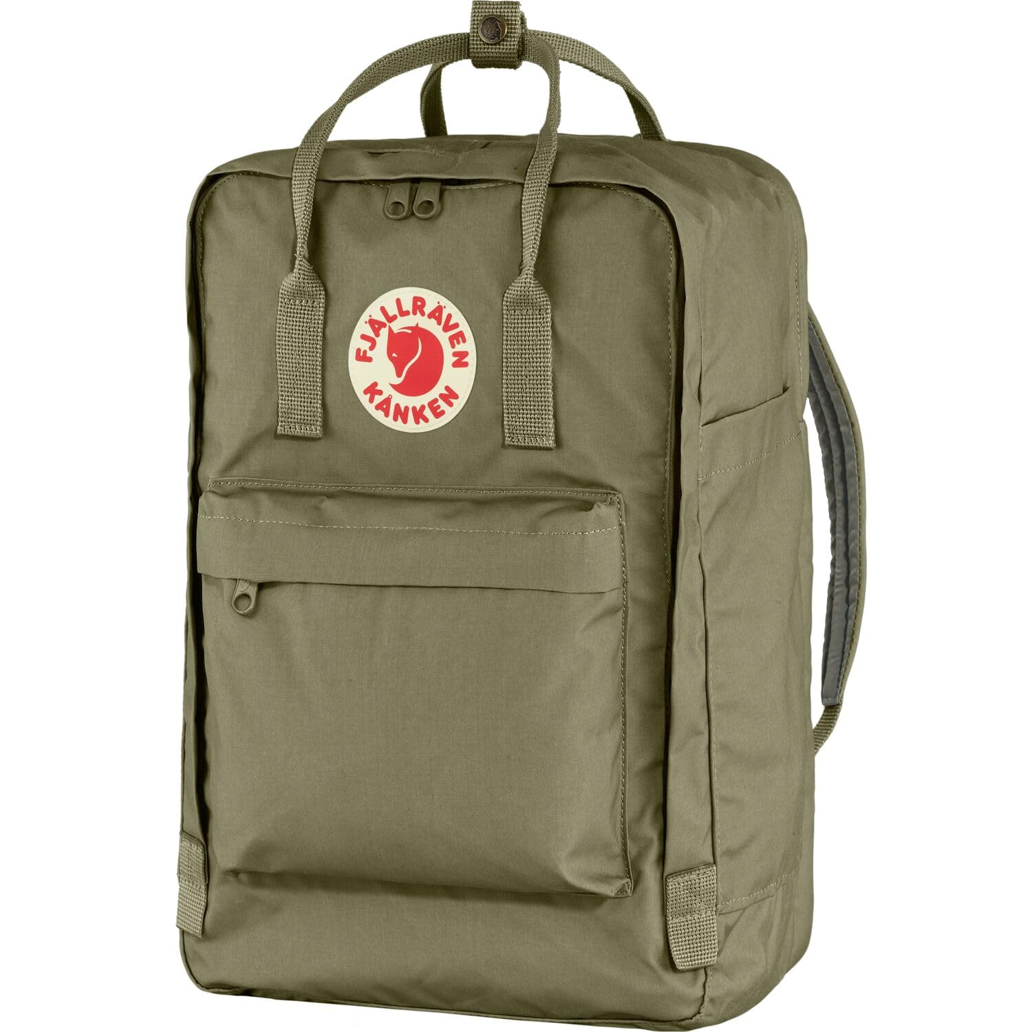 Fjällräven zaino per laptop con scomparto per laptop Kånken Laptop 17" Green oliva
