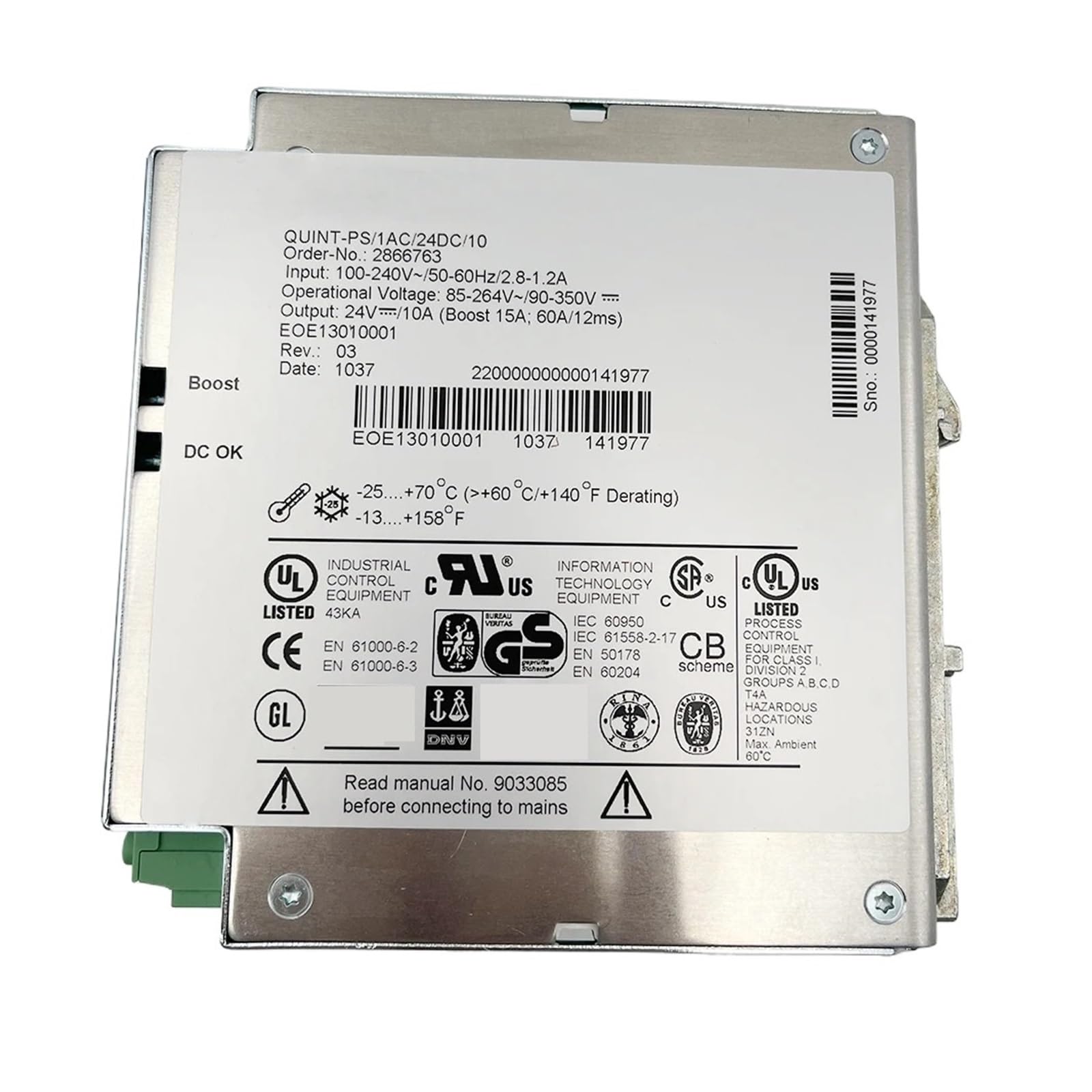 BALYDLUL Power Model QUINT-PS/1AC/24DC/10 2866763