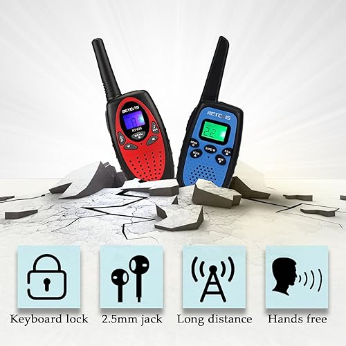 Miniatura 2 de Retevis RT628 Walkie Talkies para niños, paquete de radio de 2 vías de largo alcance con modo seguro RT628S Walkie Talkies para adultos de 5 a 12