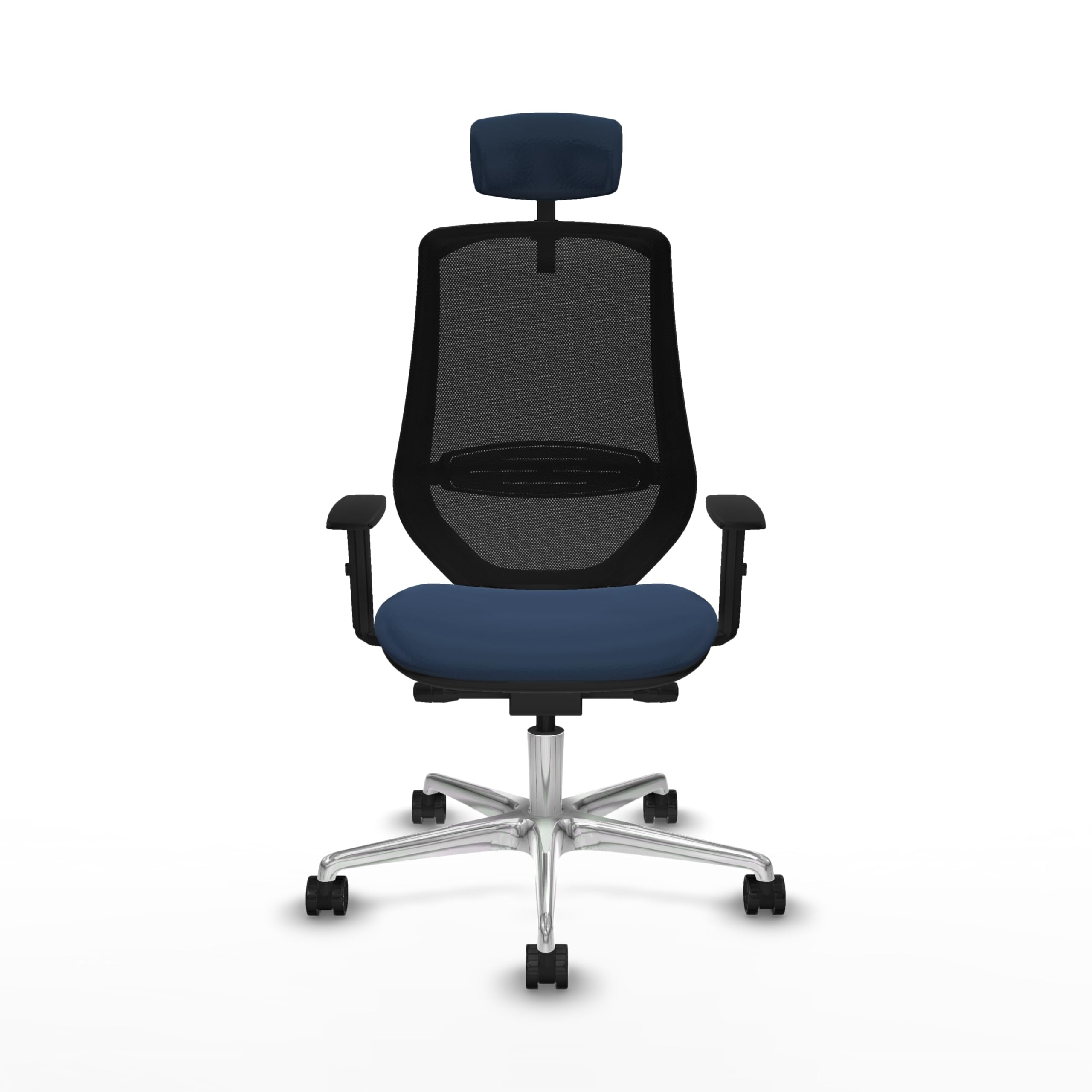 Piqueras y Crespo Mardos: la Mejor Silla de Escritorio Calidad Precio con Respaldo Fijo, cabecero 2D, Apoyo Lumbar 1D, Brazos 1D, Mecanismo Sincro/Traslack, para 24 Horas de Uso y 120 Kg