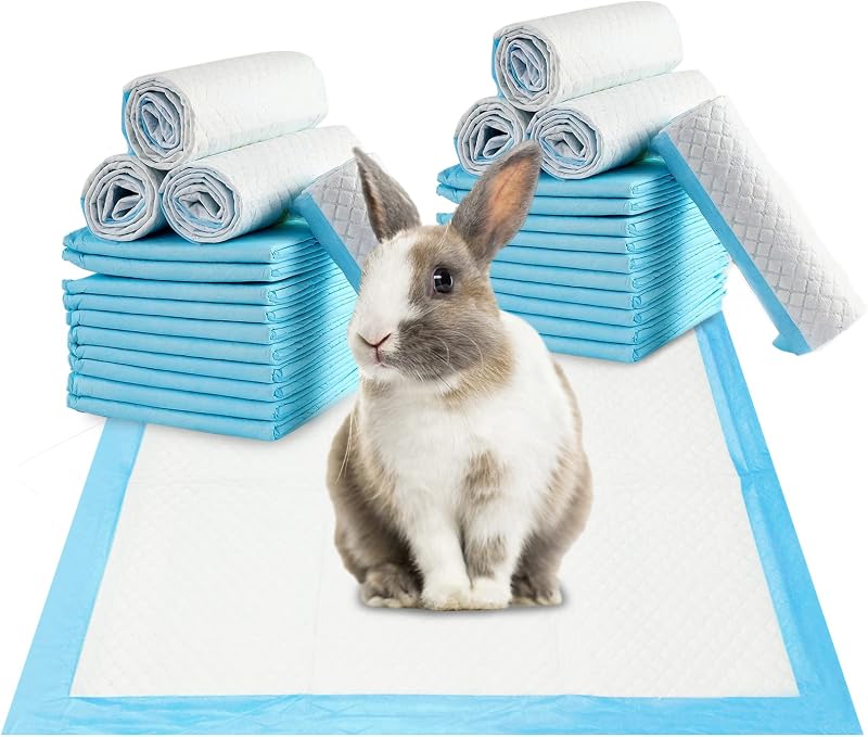 Tapete Higiênico Descartável Fhiny para Coelhos e Pequenos Animais 33 x 45 cm, 100 Unidades