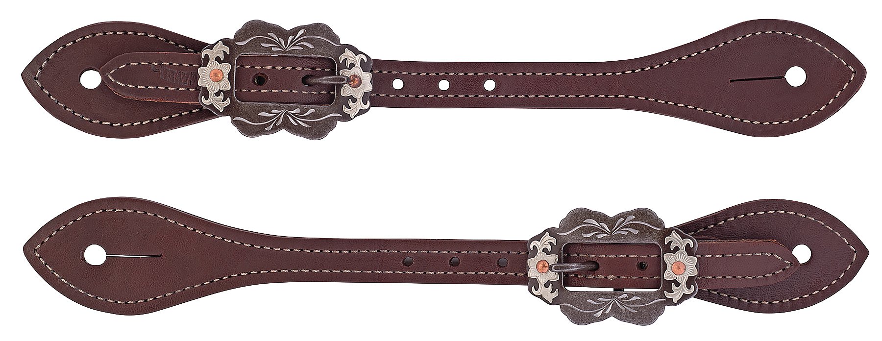 Weaver Cuero 30 – 0302 – Acampanado Oiled arnés de Cuero Correas para espuelas, barnizada Canyon Rose