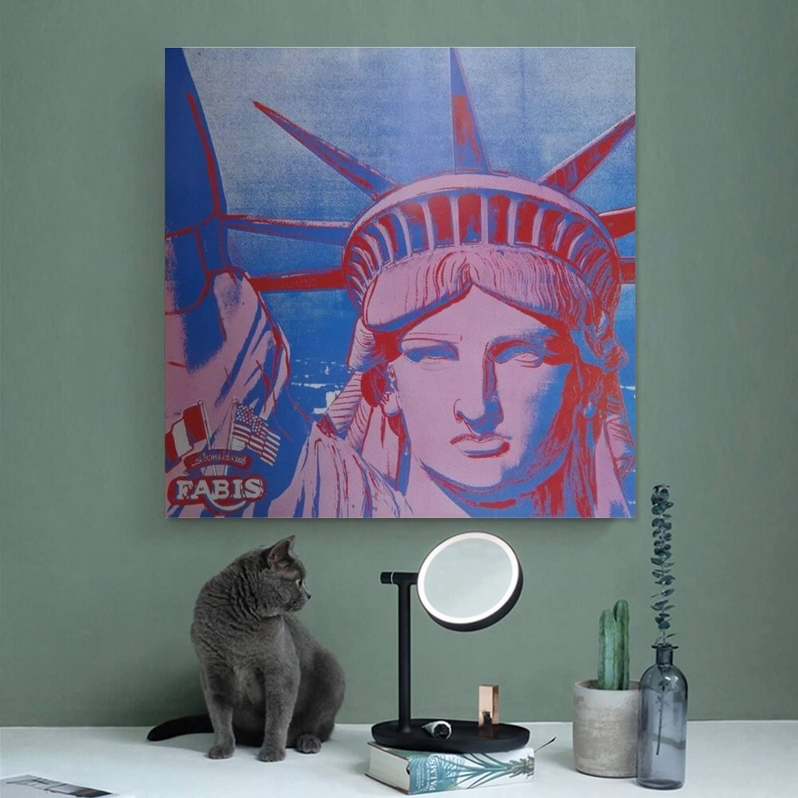 額装品/Statue of Liberty/ウォーホル/ポスター/インテリア Amazon.co.jp: Andy Warhol アンディ・ウォーホル 《自由の女神像