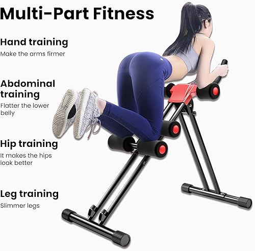 Miniatura 4 de Equipo de entrenamiento abdominal, entrenador de abdominales ajustable en altura, equipo de ejercicio abdominal para gimnasio en casa, equipo de