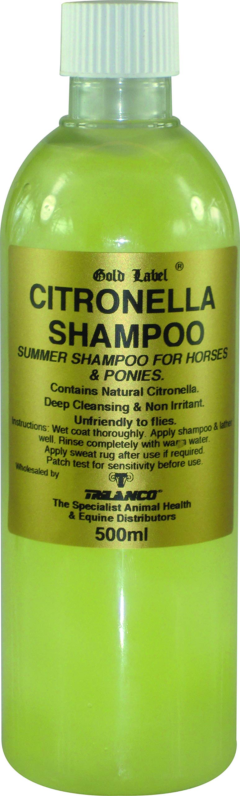 Gold Label Unisex's GLD1640 Citronella Stock Shampoo, Clear, 500 ml