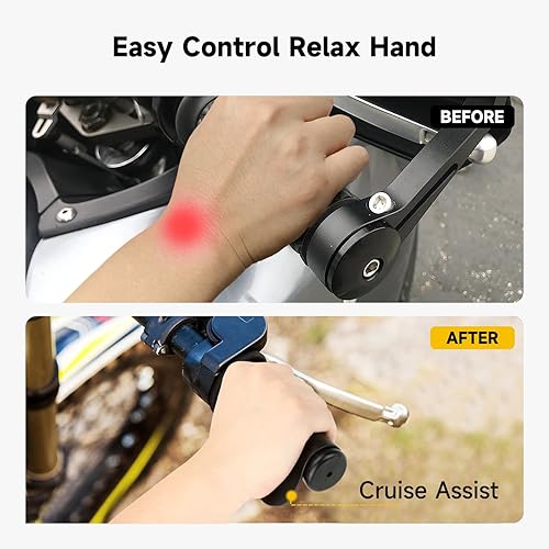 Miniatura 8 de HIAORS Agarres de manillar de motocicleta de 78 pulgadas, agarre de mano de goma antideslizante para Honda Suzuki Kawasaki CB125 CB350 CRF250F XR50