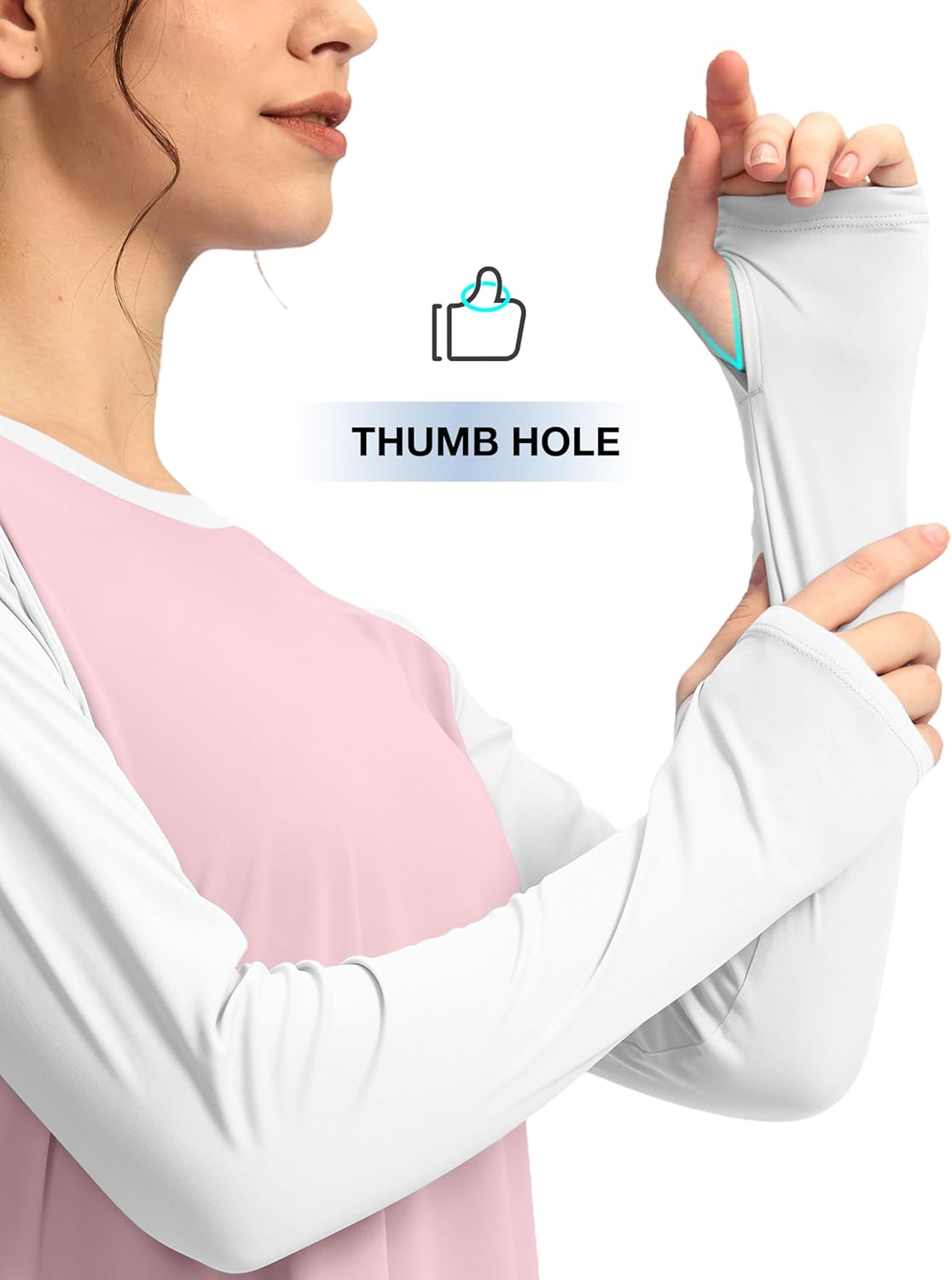 Soothfeel Women's UPF 50+ UV Protection Lightweight Quick Dry Long Sleeve Workout Shirt - Image 2