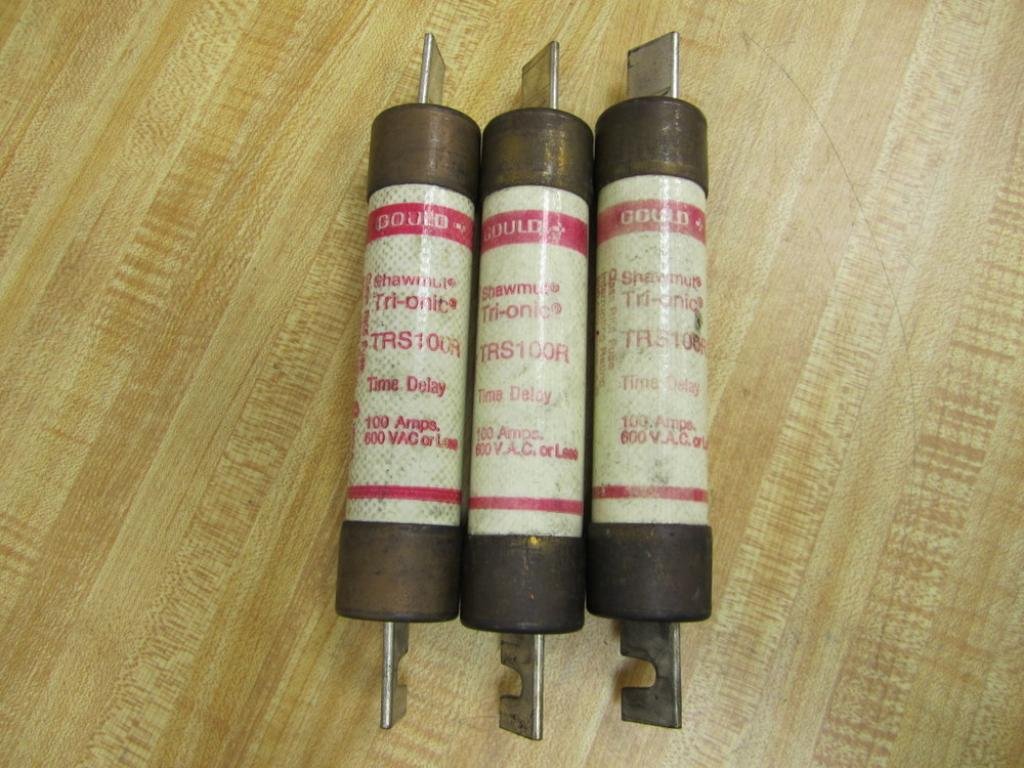 Gould Shawmut Ferraz Trionic TRS100R Fuse Cr. Ref 4YZN8 (Pack of 3)
