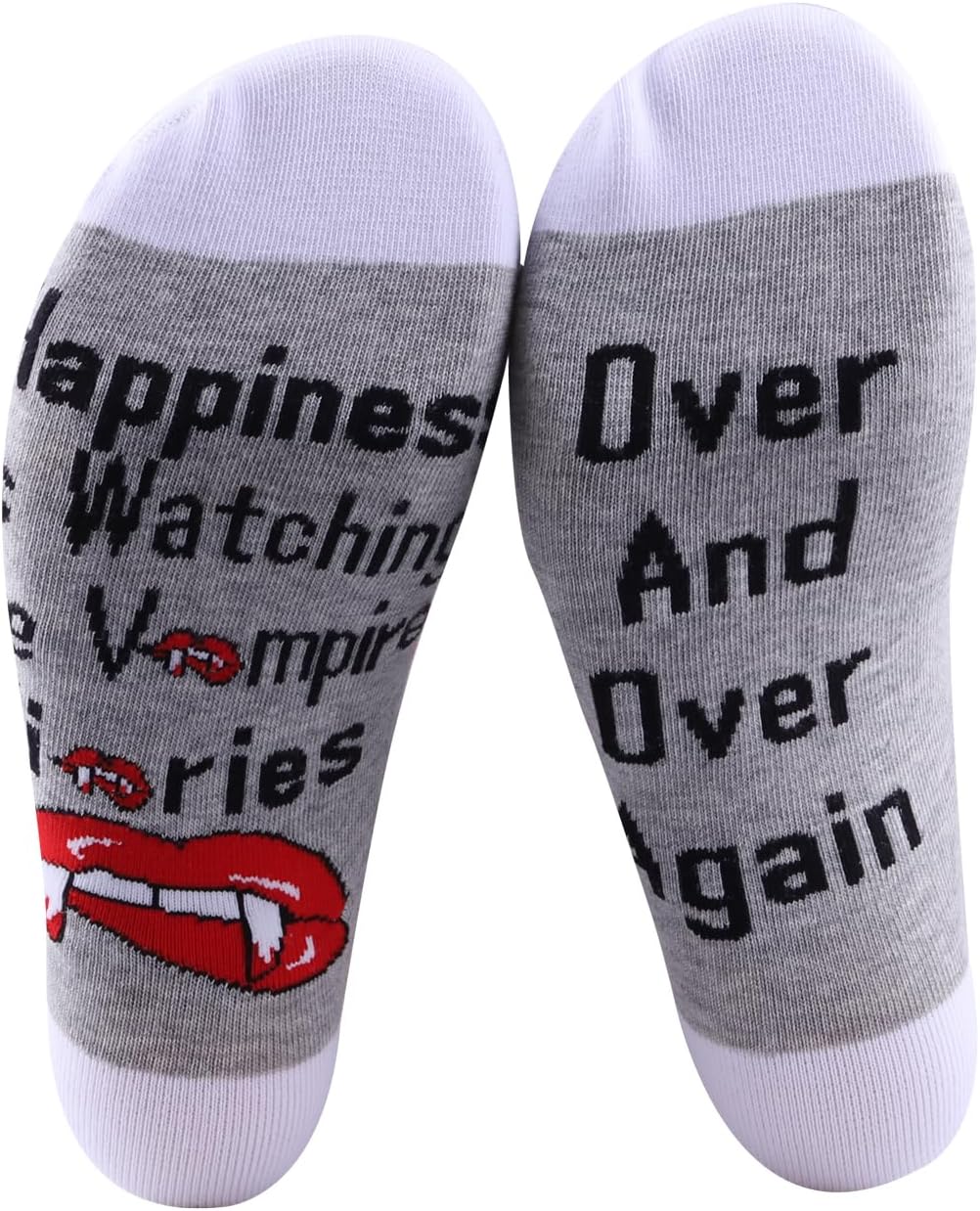 PXTIDY 2 Pairs Inspired Gift Novelty Socks Happiness Is Watching TV Show Merchandise TV Series Gift
