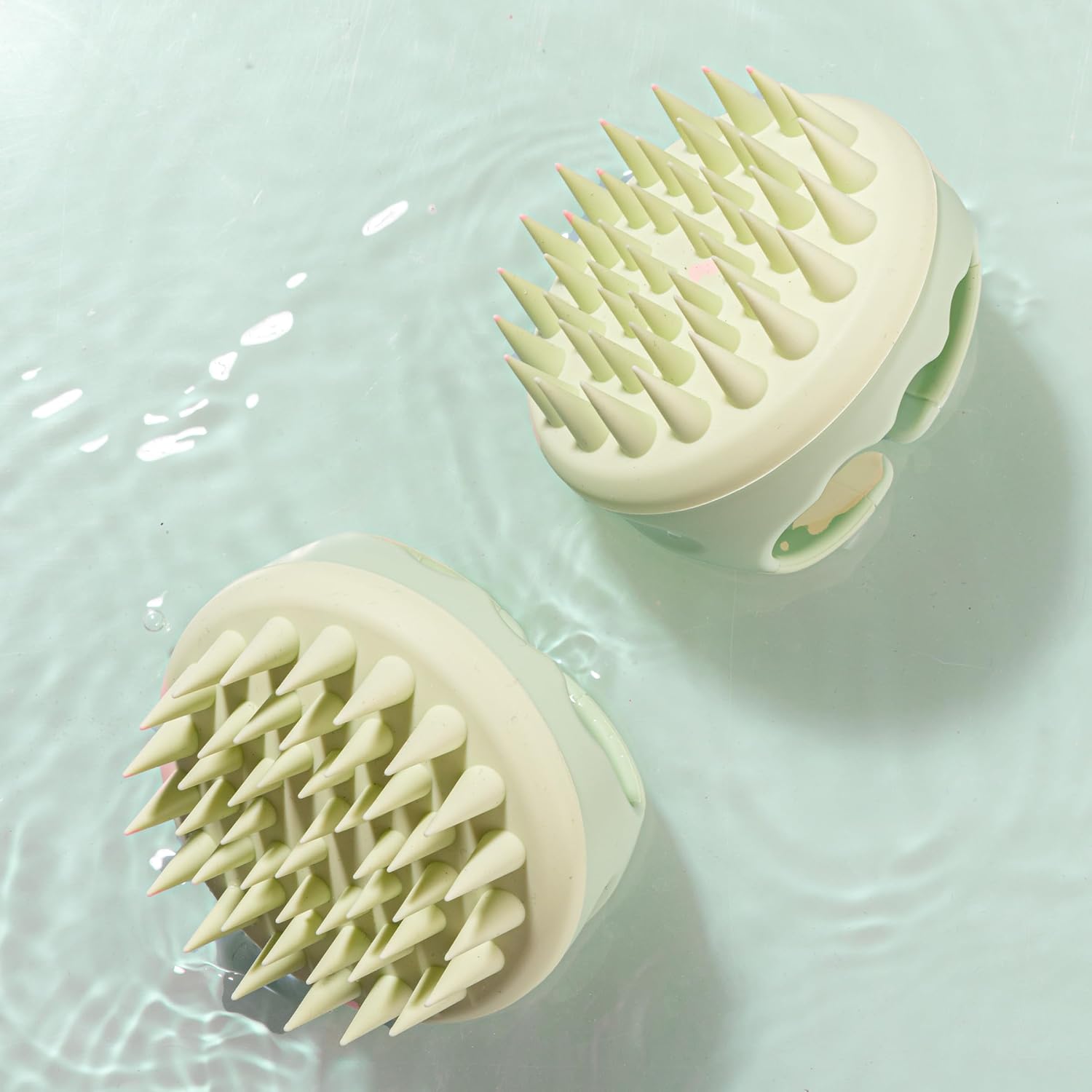 Nature Spell Scalp Massager & Scrubber with Soft Silicone Bristles,