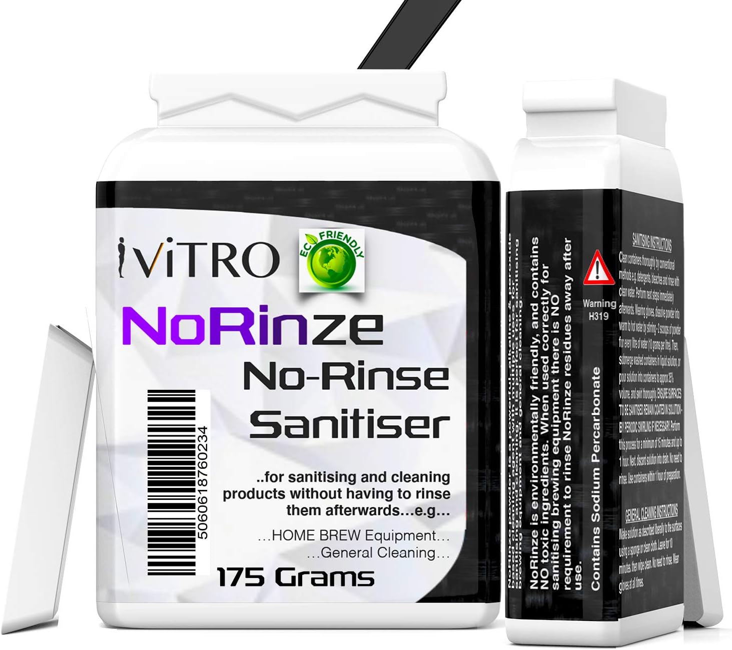 NO RINSE SANITISER and STERILSER For HOMEBREWING SANITIZER and STERILIZER 250 Grams