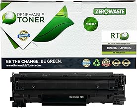 126 RT MICR Compatible Toner Replacement for Canon CRG 126 3483B001 ImageCLASS LBP6200d LBP6230dw | Magnetic Ink Check Printing Cartridge