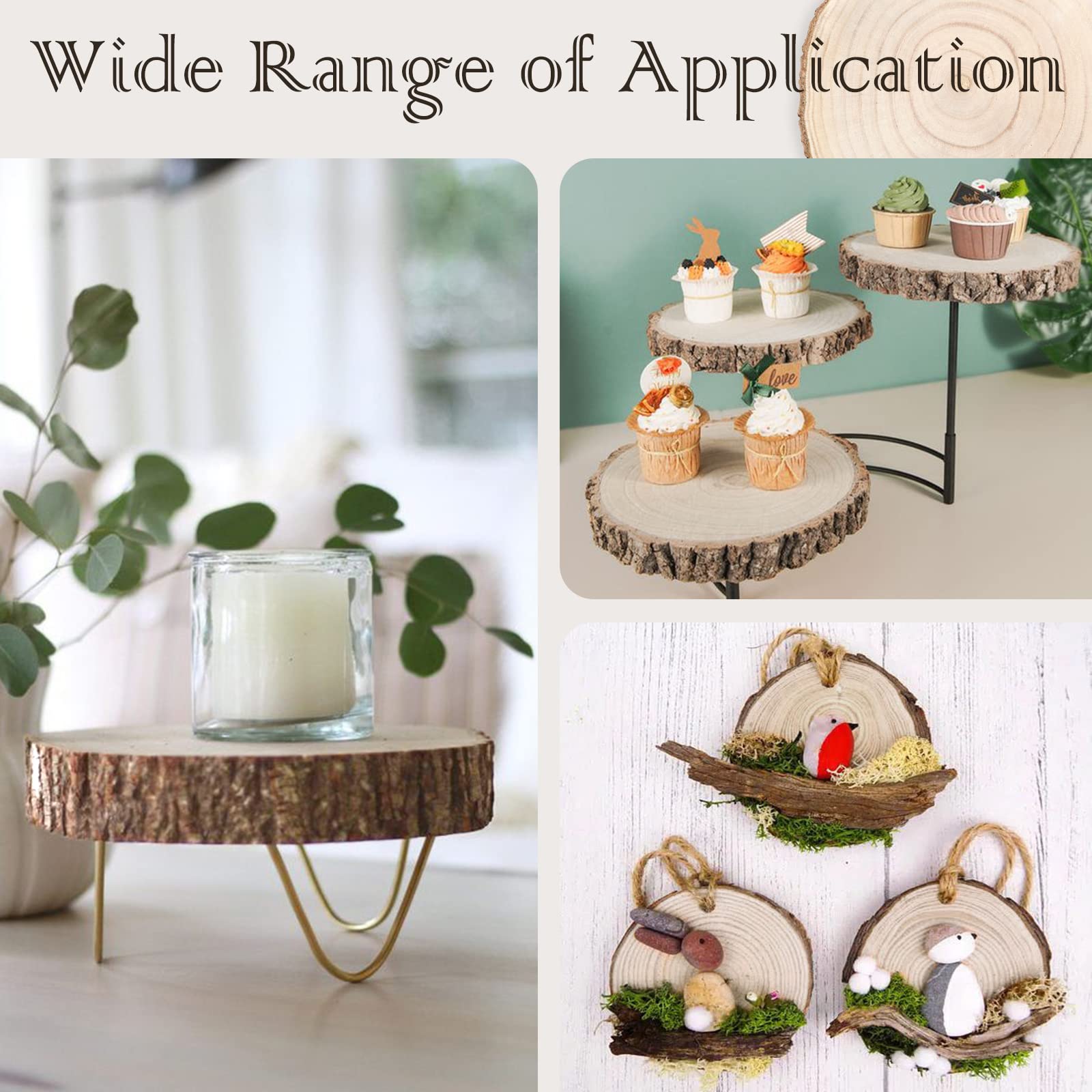 Rustic Wood Slices - Centerpieces & Decorations -6