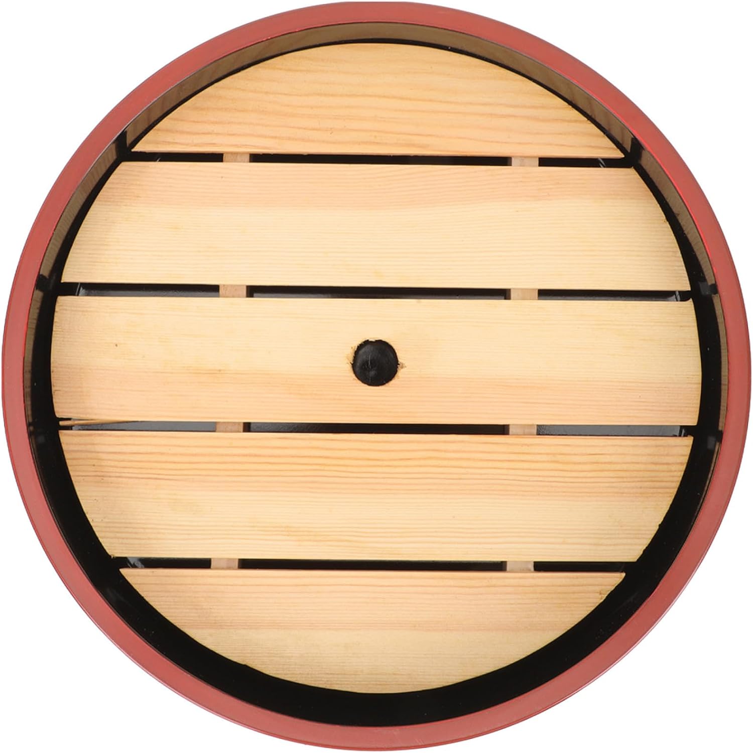 Salmon Sashimi Plate round Reusable Sushi Tray Set with Drain Board, 24.5cm Japanese Sushi Serving Dish for Home Dining and Entertaining