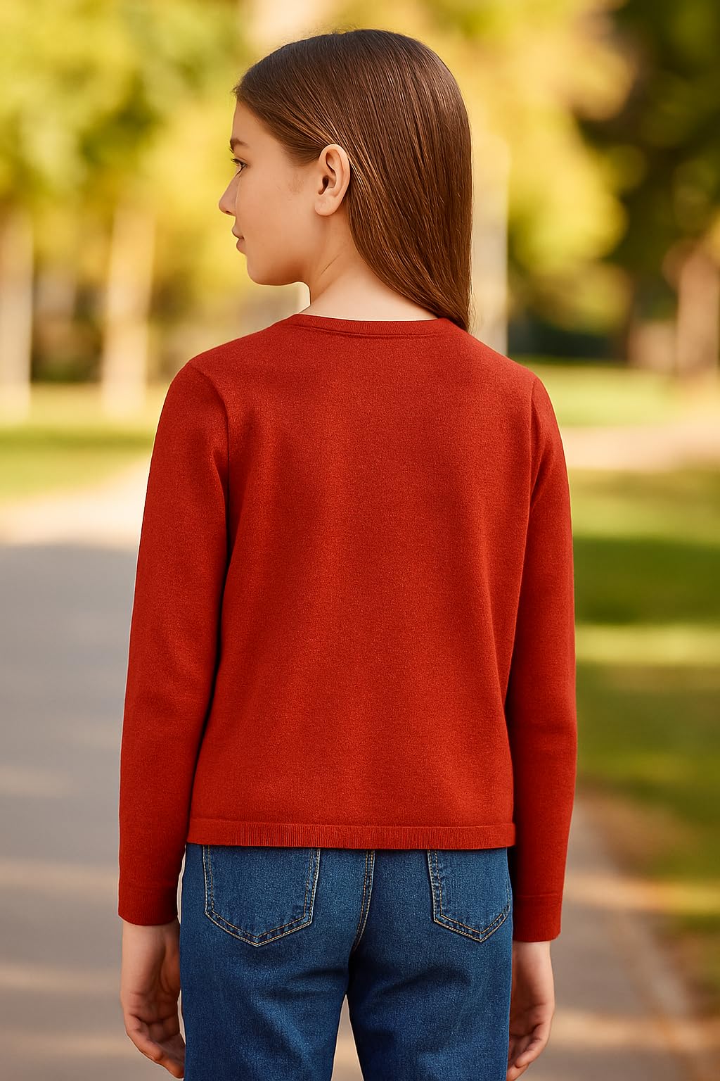 Generico Cardigan in Maglia da Ragazza – Modello Classico con Bottoni