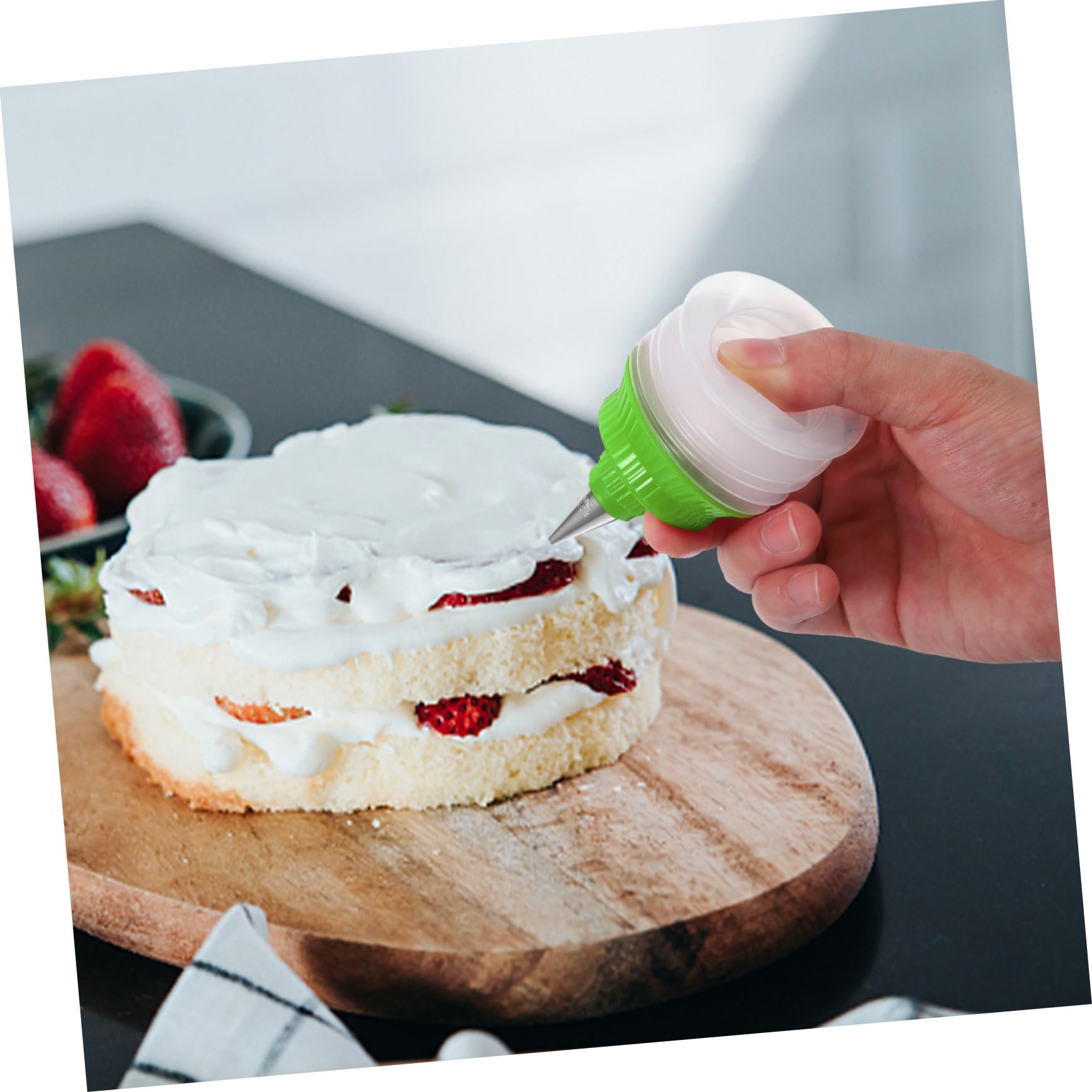 IMIKEYA 2pièces Bouteilles De Glaçage Réutilisables Plastique pour Décoration De Gâteaux Accessoires De Pâtisserie pour Biscuits Et Cupcakes