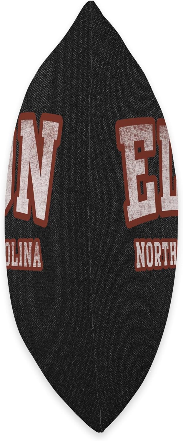 Elon North Carolina Athletic Text Sport Style Throw Pillow