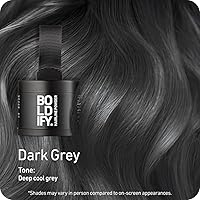 Vista 2 de BOLDIFY Polvo de línea capilar – Color de cabello para retoque de raíces para cobertura de canas – Polvo de cabello que oculta puntos calvos
